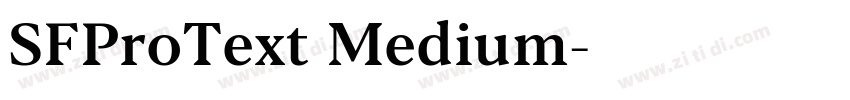 SFProText Medium字体转换